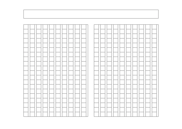 400字原稿用紙・縦書きの空白PDF見本