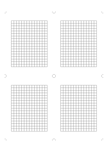 5mm方眼のメモの空白PDF見本