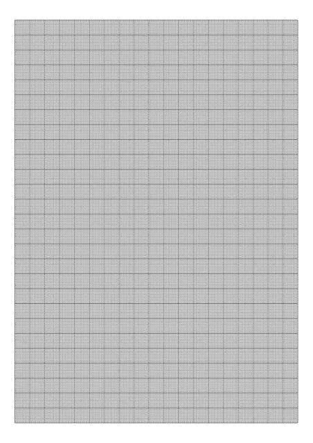 1mm方眼紙の空白PDF見本